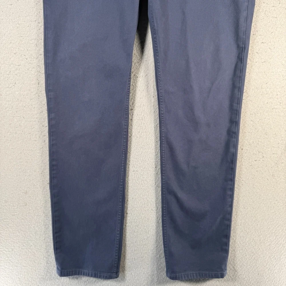 Banana Republic The Traveler Chino Pants Men 35x32 Slate Blue Slim Twill Classic